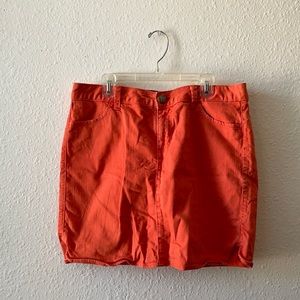 3/$20 TOMMY HILFIGER Orange Denim Skirt